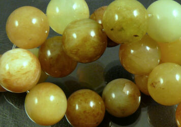 Natürliche Jade Kugel 16mm Schnur 25pcs