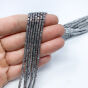 Hematyt Heishi Fasetowana Srebro 2x1 mm Sznur 40cm - 2