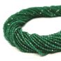 Onyks Zielony Kule 2.5 mm Fasetowane Sznur 40 cm 