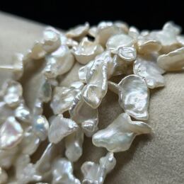 Perła Naturalna Biała Keshi 17x8x3 mm 