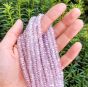 Fianit Oponki Fasetowane 3 x 6 mm Bezbarwne Sznur 38 cm - 2