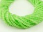 Fianit Oponki Fasetowane 3.5/2.5mm Pastelowa Jasna Zieleń Sznur 36cm