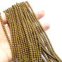 Hematyt Stare Złoto Kule 3 mm Matowy Sznur 40cm Kuleczki - 2
