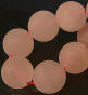 Quartz Pink Bullets Matt 10mm Cord 38pcs - 2