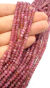Turmalin Malinowy Oponka Fasetowana 3x4 mm Sznur 40 cm. - 2