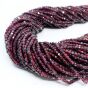 Granat Kostka Fasetowana 2,5x2,5 mm 
