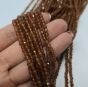 Granat Hessonit Kulka 3 mm  Sznur 40cm - 2