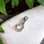 carabiner clasp 21mm stainless steel color dark silver