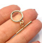 Zapięcie Toggle Stal Jasne Złoto 13 mm - 2