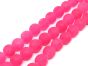 Jade Matt beads 8mm Strong Roses cord 40cm - 2