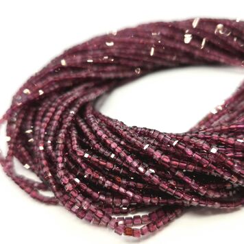 Granat Rodolit Kostka Fasetowana 2.5 mm