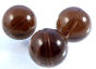 Smoky Quartz 18mm balls Cord 40cm 22pcs - 2