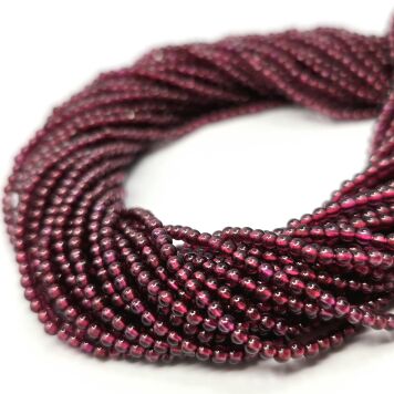 Granat Kulka 2,2 mm Sznur 40cm