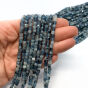 Akwamaryn Kostka Fasetowana 4 mm Sznur 40cm - 3