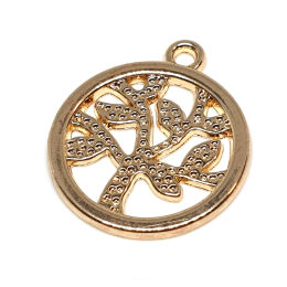 Zawieszka Drzewo Ornament 21mm  Złoto 