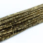 Hematyt Poduszka Fasetowana Złoto 2x1 mm Sznur 40cm - 3