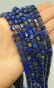 Lapis Lazuli oponka Fasetowana 4,5- 6 mm - Sznur 40cm - 2