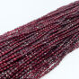 Granat Moneta Fasetowana 4 mm Sznur 40cm Pastylka - 3