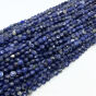 Sodalit Moneta Fasetowana 6 mm Sznur 40cm Pastylka - 3