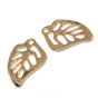 Zawieszka Liść Ornament 23x18mm  Złoto  - 2