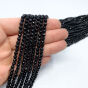 Onyks Kule Fasetowane 4mm Sznur 40cm  - 2