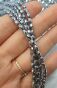 Hematyt Srebro Wrzeciono 5x3 mm Fasetowany Sznur 40cm - 2