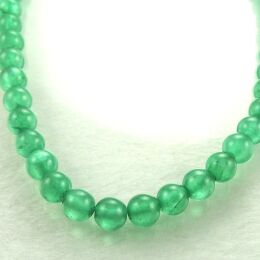 Halbtransparent Jade kugeln 8m Grün Schnur 40cm