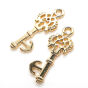 Zawieszka Klucz Ornament 23x9 mm  Złoto