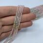 Morganit Oponka Fasetowana 3x2 mm Sznur 40 cm - 2