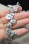 Perła Naturalna Srebrna Keshi 19x17x4 mm - 3