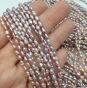 Perła Naturalna Różowa Oliwka ok 3x4 mm Ryż nr9 - 2