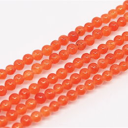 Jadekugeln 3mm dunkelrosa Schnur 38cm