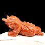 Rzeźba, Żaba z Monetą, Piasek Pustyni 10,5 / 5,5 / 4,4 cm - 2