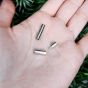 Zapięcia Wciskane z bolcem 16 x 4 mm, otwór 2 mm Ciemne Srebro  - 2