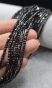 Hematyt Czarny Kostka 2x2 mm Sznur 40cm - 2