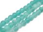 Jade Matt balls 6mm Soft Mint cord approx. 40cm