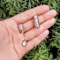 Zapięcie Magnetyczne Wciskane 21 x 9 mm Srebrne - 2