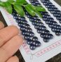 Perła Naturalna do Wklejania Czarna 7x7,5 mm Sztuka Kaboszon - 2