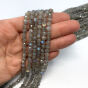Labradoryt Kulka Fasetowana 4,5 mm Sznur 40cm  - 2