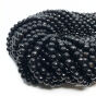 Onyks Kule Fasetowane 6mm Sznur 40cm 