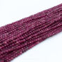  Rubin Kulka Fasetowana 3 mm Sznur 40cm - 3