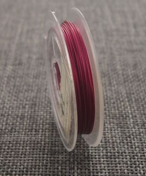 Linka Jubilerska 0.38mm Ciemny Róż Szpulka 10 metrów